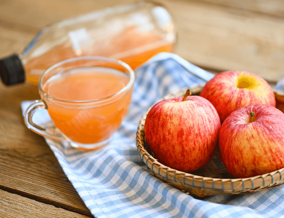 Apples on a basket - 46 Ways Apple Cider Vinegar Can Improve Your Life