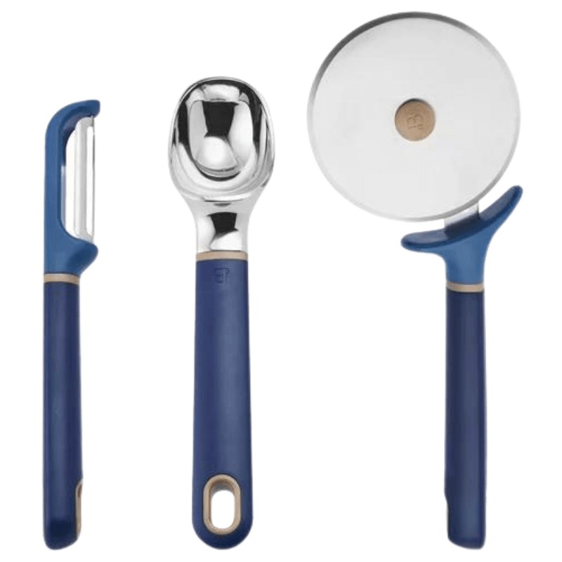 Beautiful Ice Cream Scoop, Pizza Cutter, and Peeler