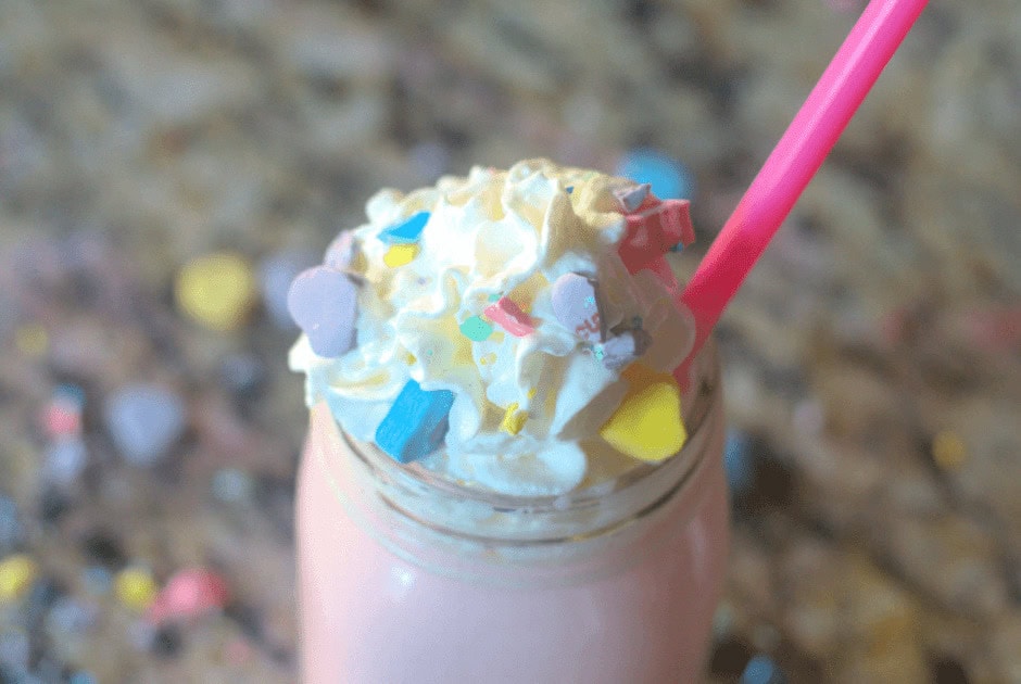 Conversation Hearts Strawberry Hot Chocolate