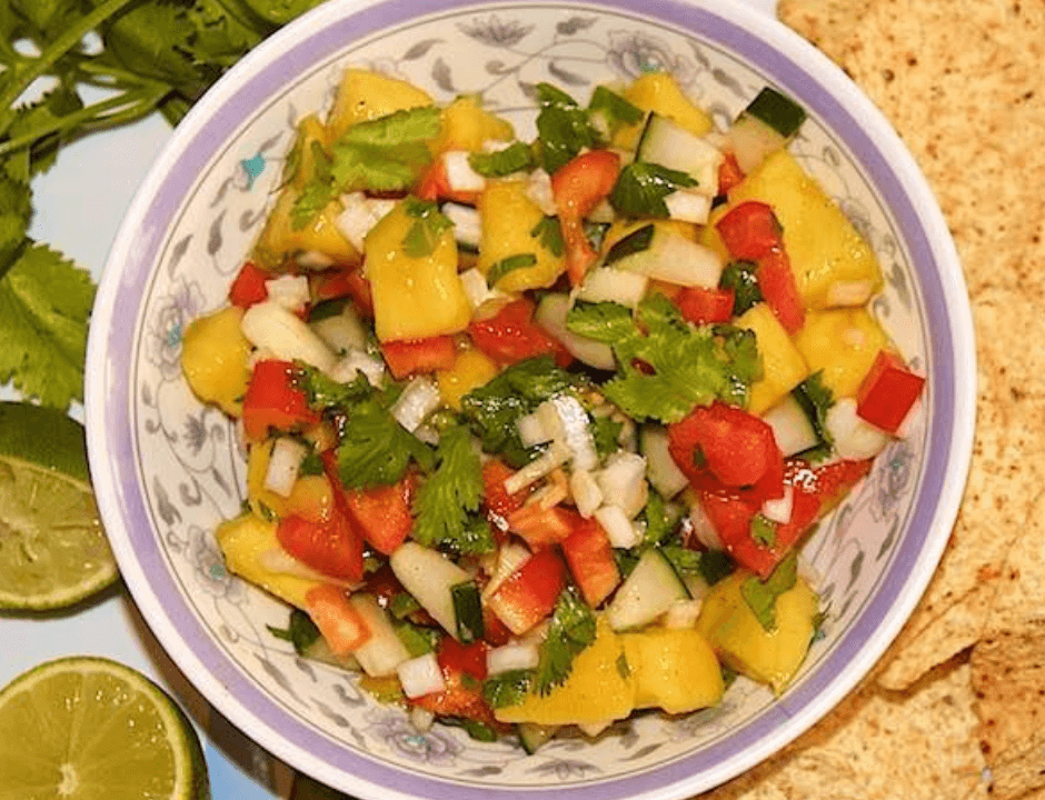 Mango Salsa Salad for Salmon Side Dishes