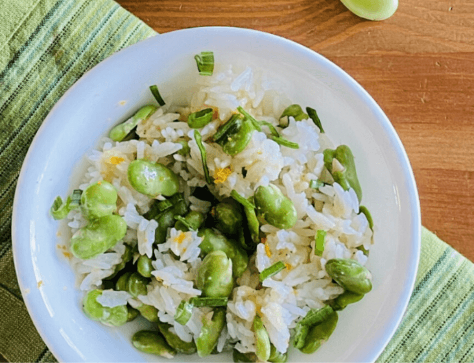 Rice and Fava Bean Salad