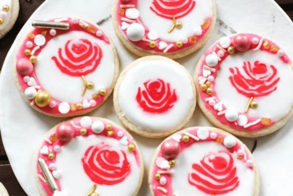 Rose Cookies - Easy Valentine's Day Baking Recipes