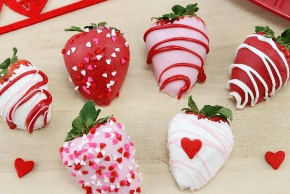 Valentine Strawberries - Easy Valentine's Day Baking Recipes