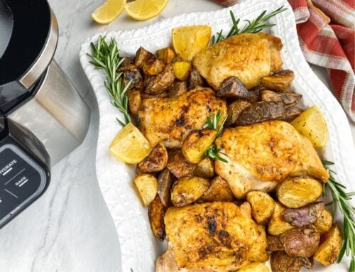 A serving of Rosemary Lemon Boneless Chicken Thighs