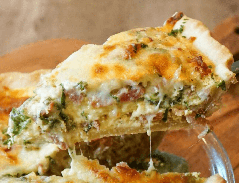 Bacon Spinach Quiche - 16 Easy Brunch Recipes