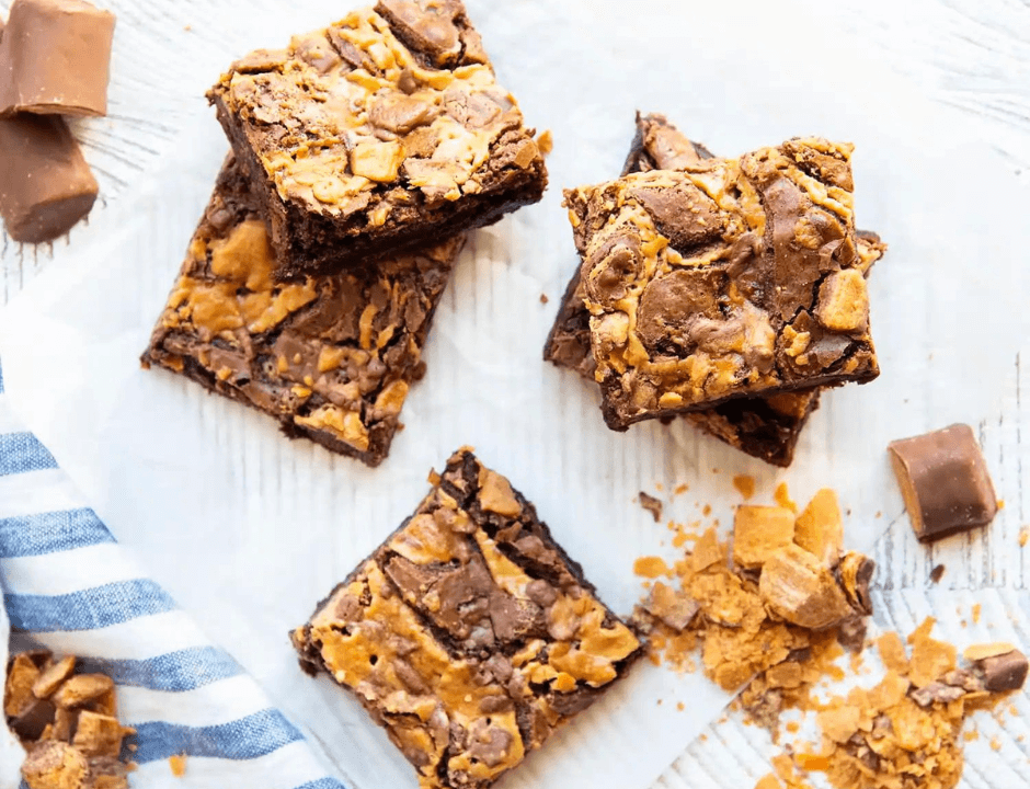 Butterfinger Brownies - 15 Best Homemade Brownies