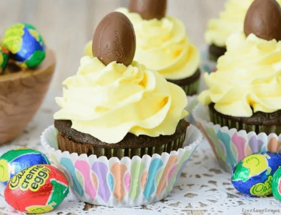 Cadbury Creme Egg Cupcakes