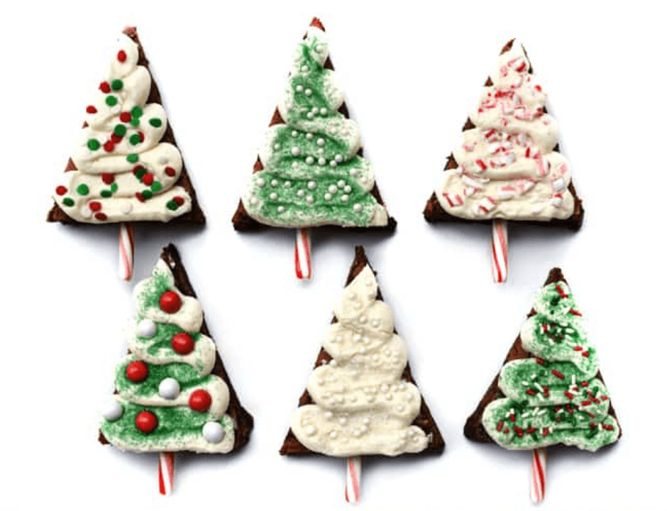 Christmas Tree Brownie Pops - 15 Best Homemade Brownies