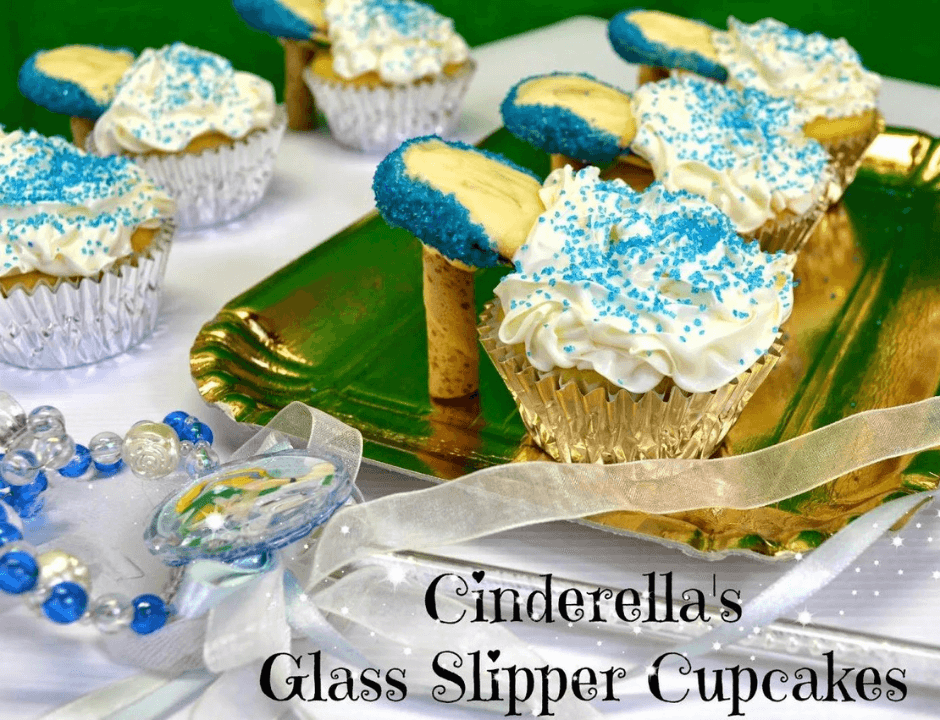 Cinderella Glass Slipper Cupcakes