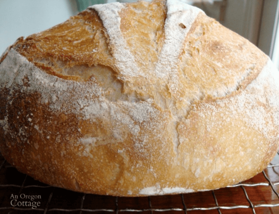 Easy Sourdough Artisan Bread - Super Easy Homemade Bread Recipes for Beginners