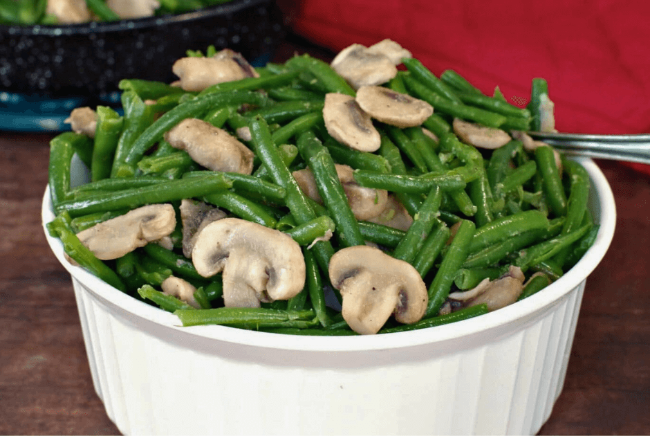 Green Beans and Mushrooms - New Easter Side Dishes to Try