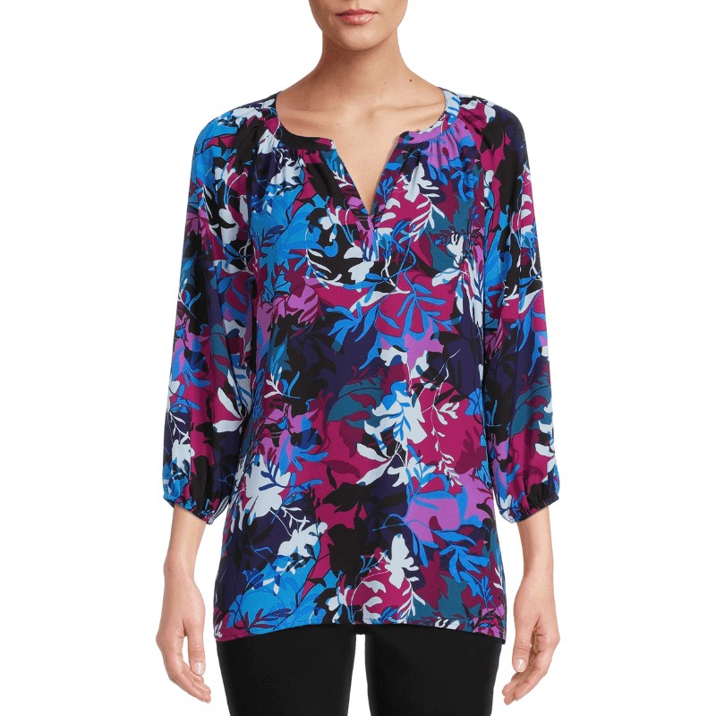 Print Peasant Top