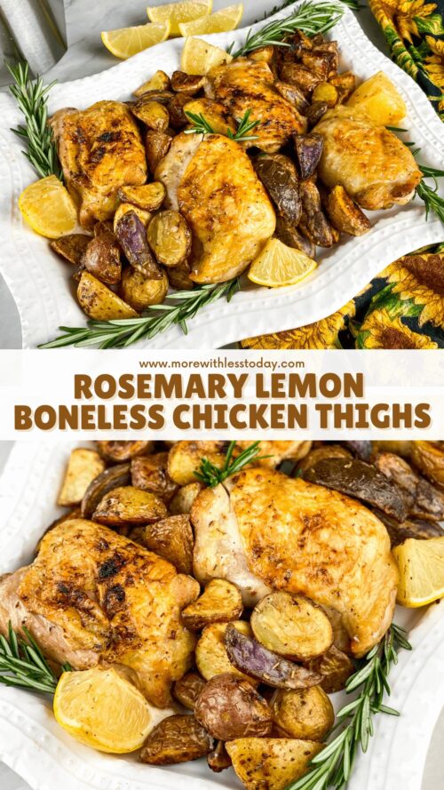 Easy Rosemary Lemon Boneless Chicken Thighs
