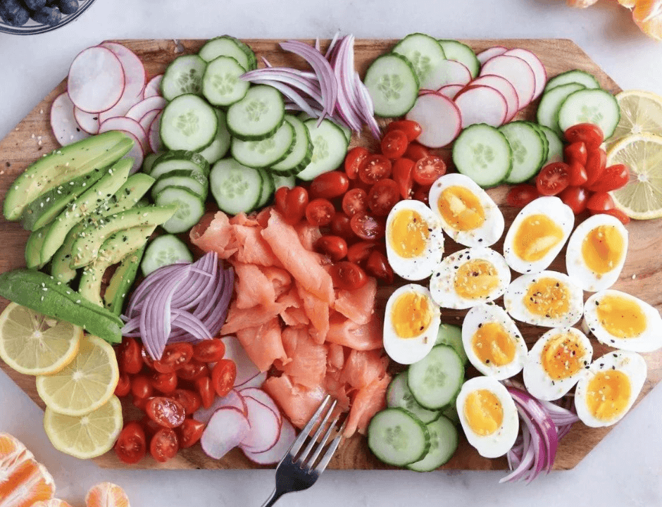 Smoked Salmon and Eggs Breakfast Platter