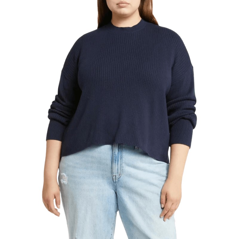 Crewneck Rib Sweater