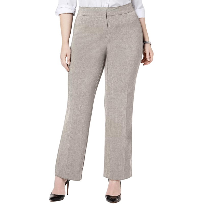 Curvy-Fit Straight-Leg Pants