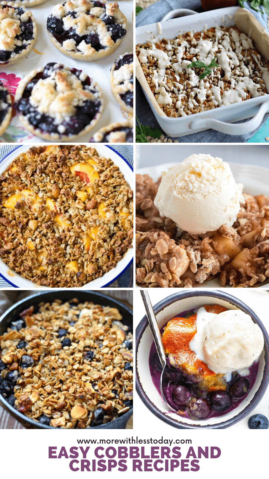 Easy Cobblers and Crisps Recipes - PIN