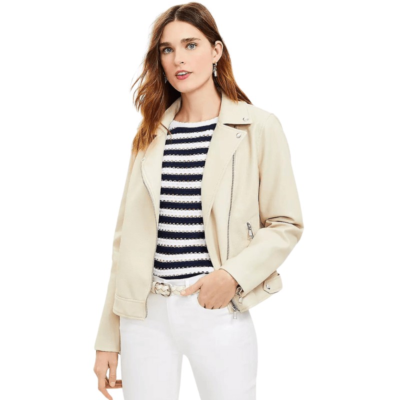 Faux Leather Moto Jacket