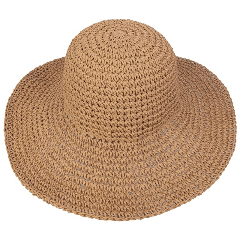 Frayed Straw Bucket-Sun-Hats