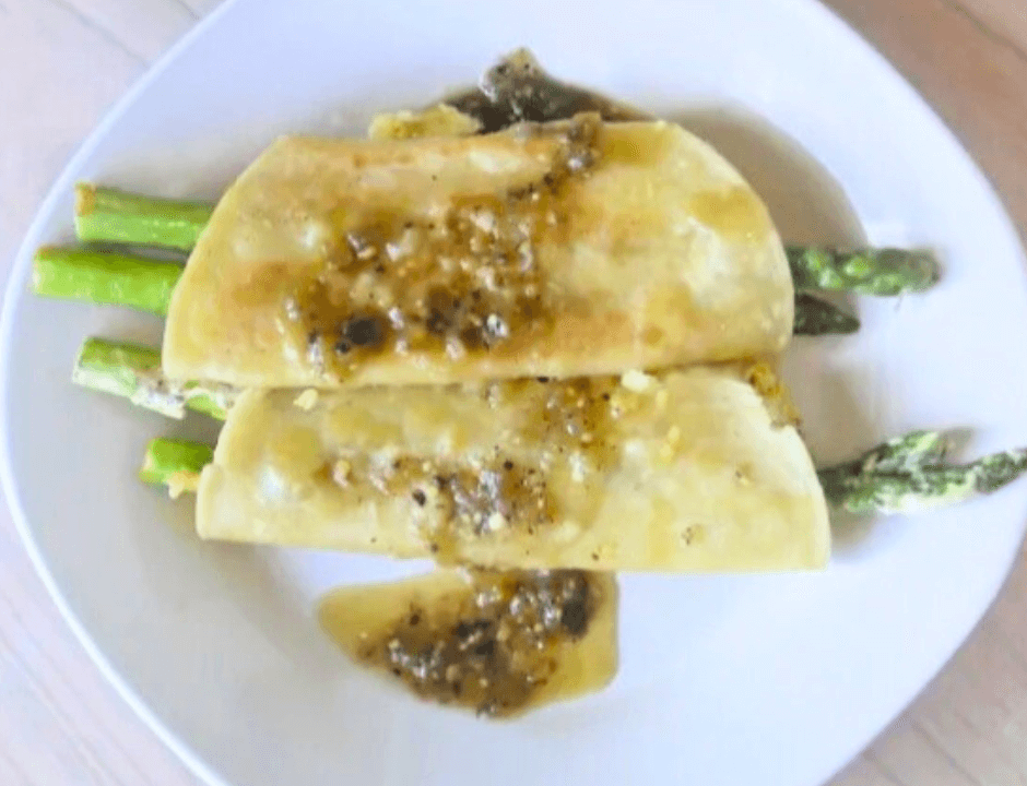 Gluten Free Asparagus Breakfast Quesadilla