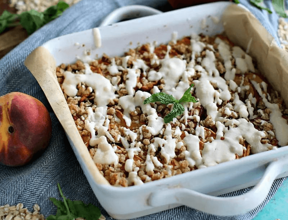 Gluten-Free Peach Cobbler Bars - Cobblers and Crisps Recipe