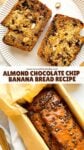 Healthy Almond Chocolate Chip Banana Bread