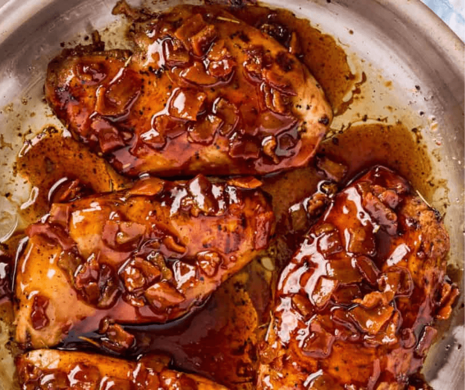 Honey Bacon Glazed Grilled Chicken
