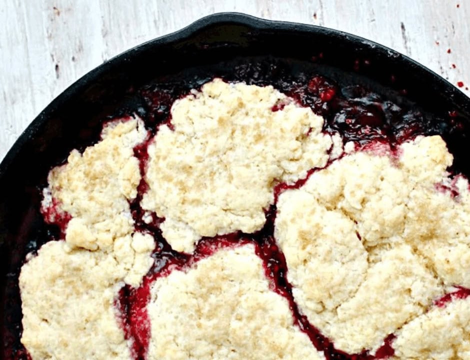 Iron Skillet Berry Cobbler