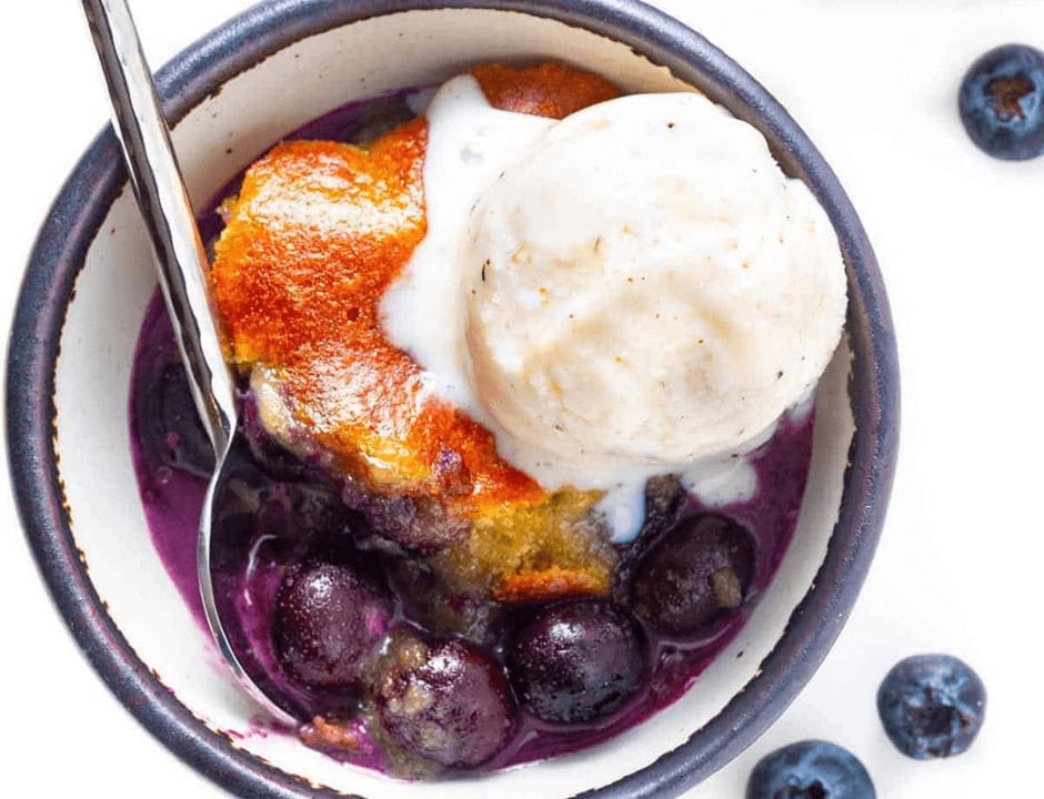 Keto Blueberry Cobbler