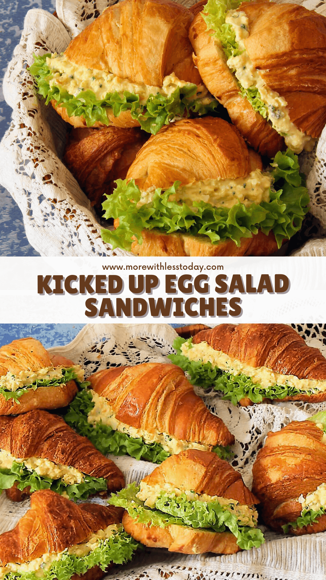 Kicked Up Egg Salad Sandwiches - PIN