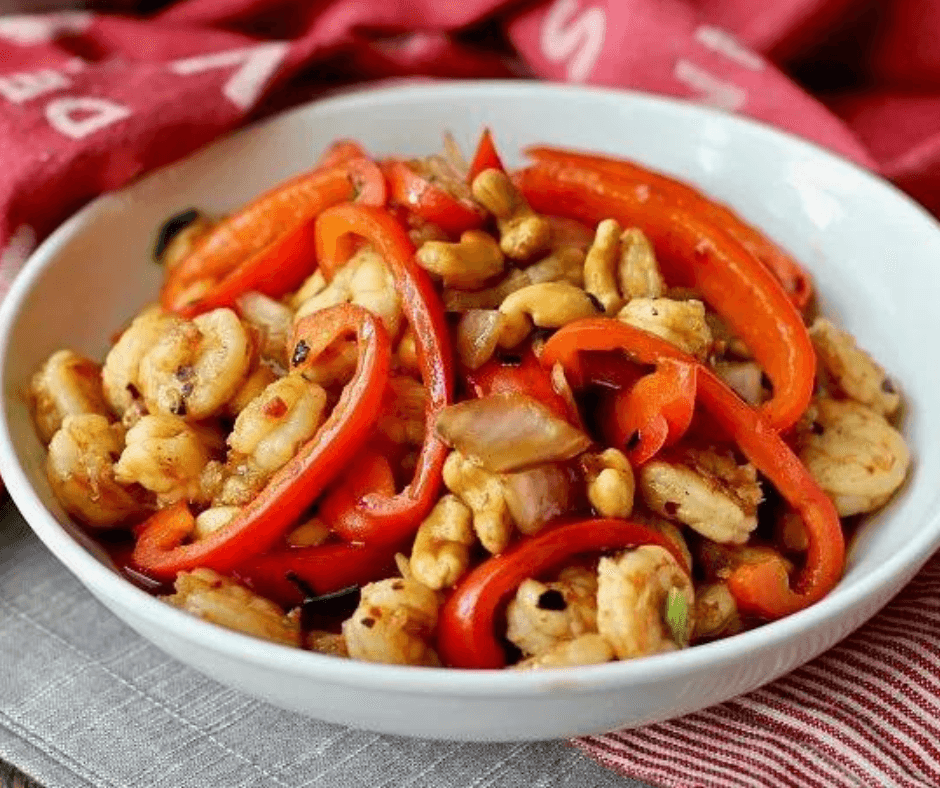 Kung Pao Shrimp with Cashews - Chinese Food Home Cooking Recipes