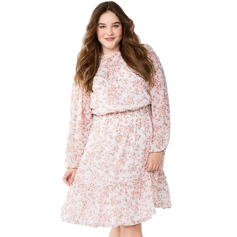 Long Sleeve Cinched Waist Dress