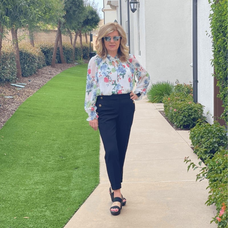 Lori wearing clothes from LOFT - Styles for Women over 50