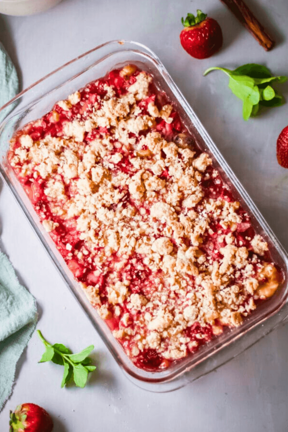 Newly cooked Strawberry Banana Breakfast Bars