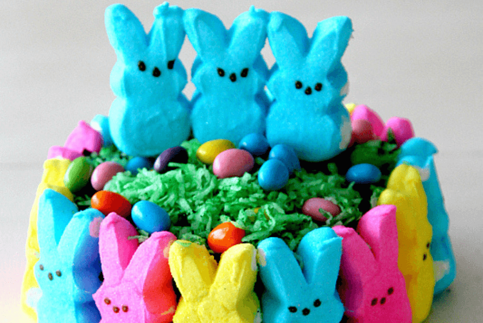 Peeps Cake - Easy Easter Cake Decoration Ideas