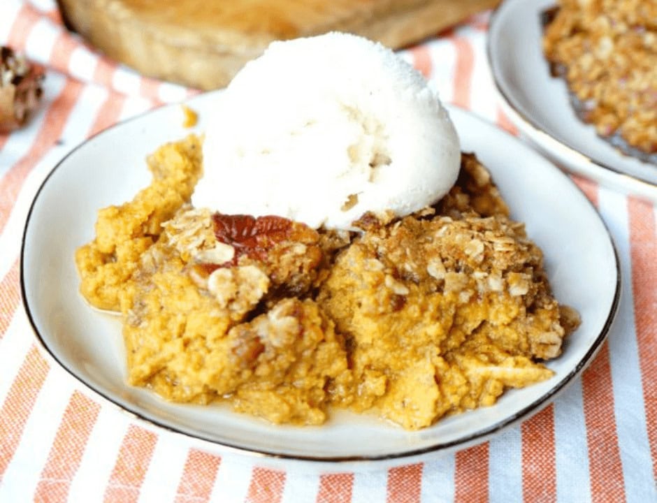 Pumpkin Cobbler with Brown Butter Streusel - Cobblers and Crisps Recipe