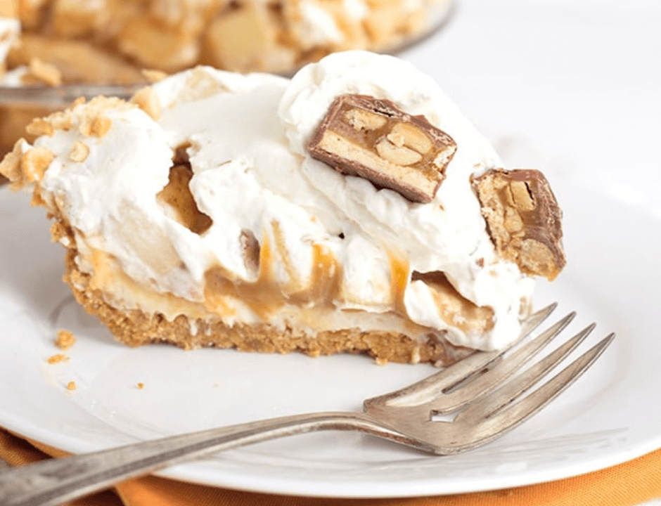 Snickers Caramel Apple Pie - 11 Easy No-Bake Desserts