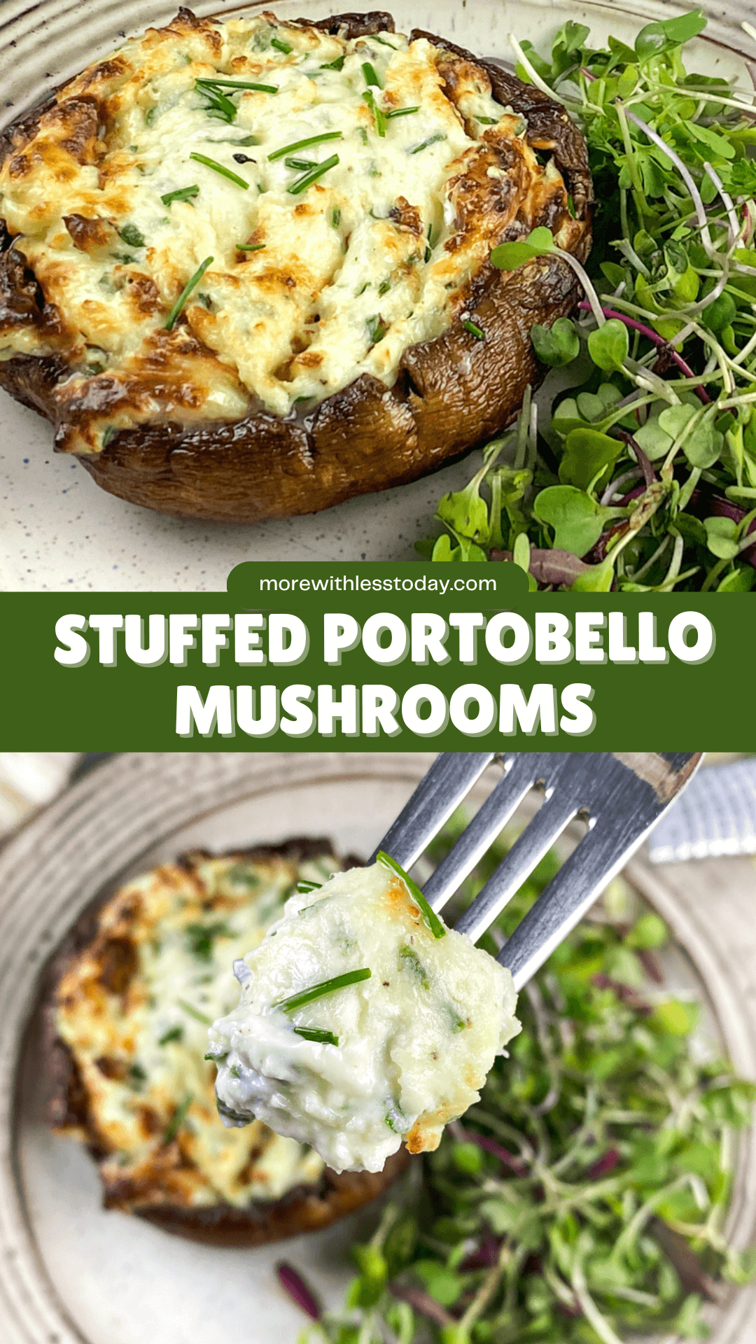 Stuffed Portobello Mushrooms - PIN