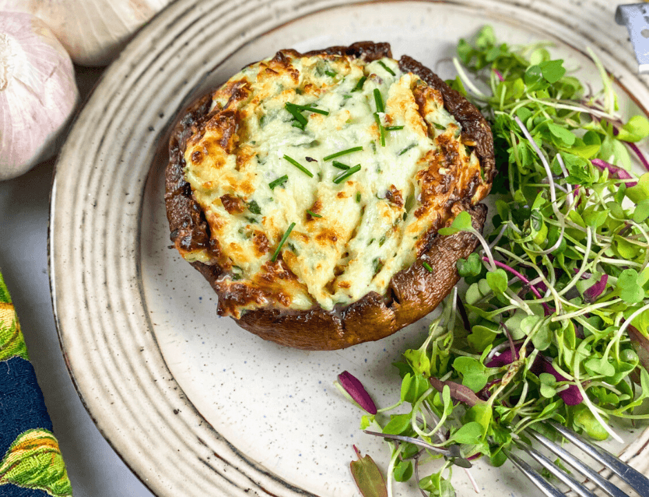 The Best and Easiest Stuffed Portobello Mushrooms Recipe