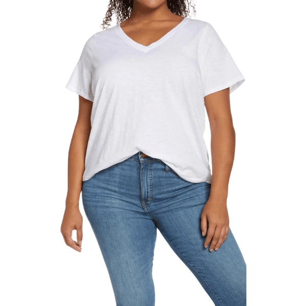 Whisper Cotton V-Neck T-Shirt