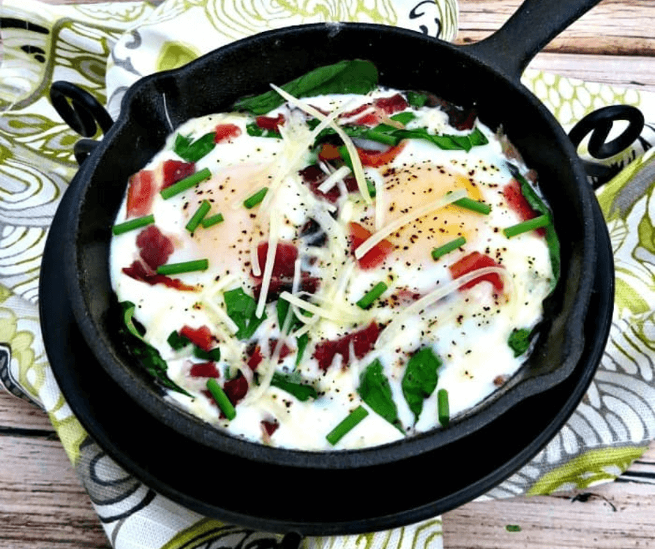 Baked Egg With Herbs