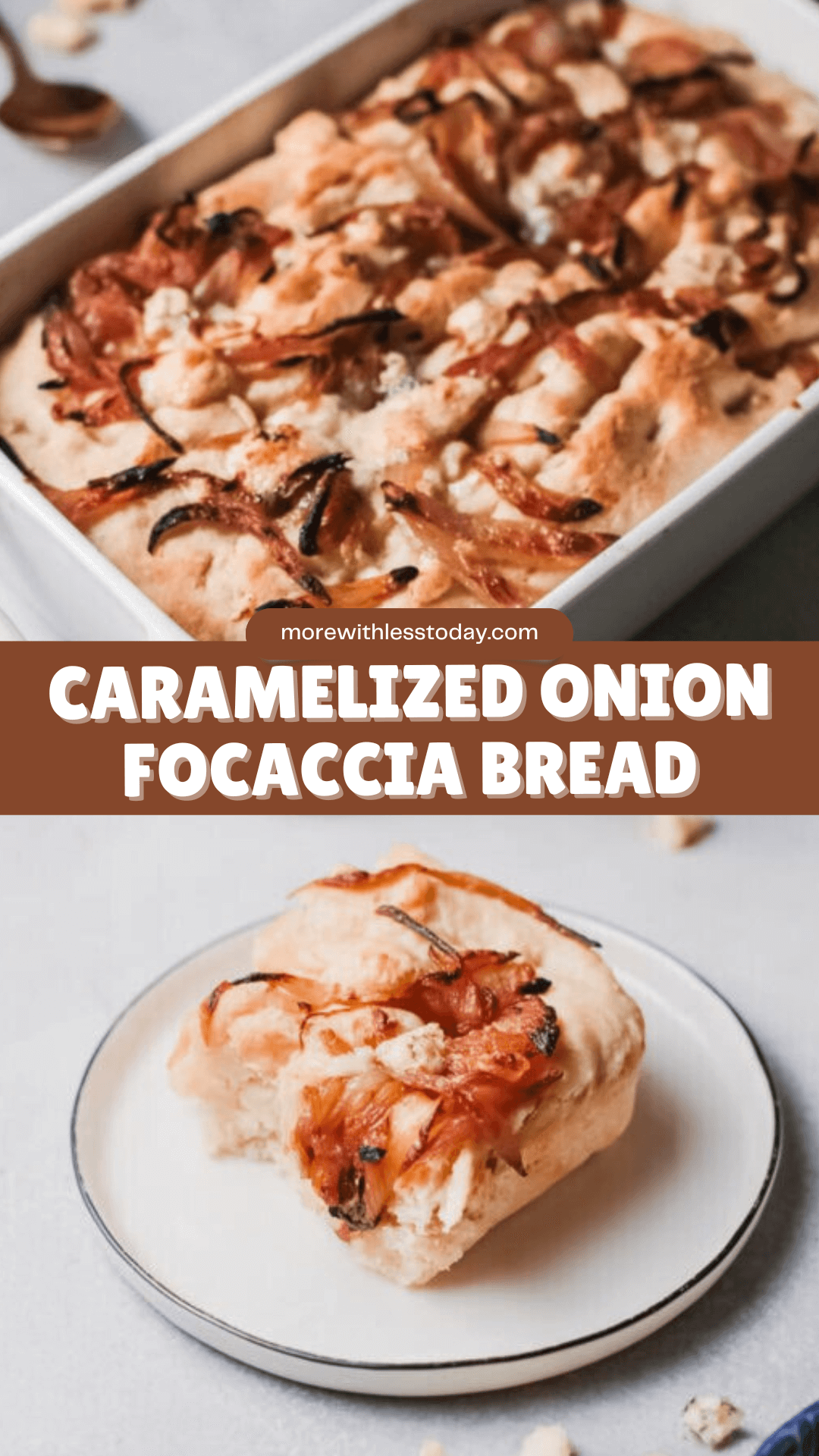 Caramelized Onion Focaccia Bread - PIN
