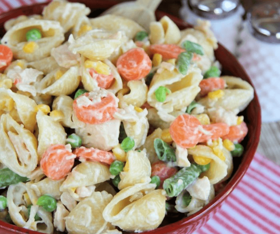 Chicken Dinner Pasta Salad - Easy Dinner Ideas You Can Make Fast for $10 or Less