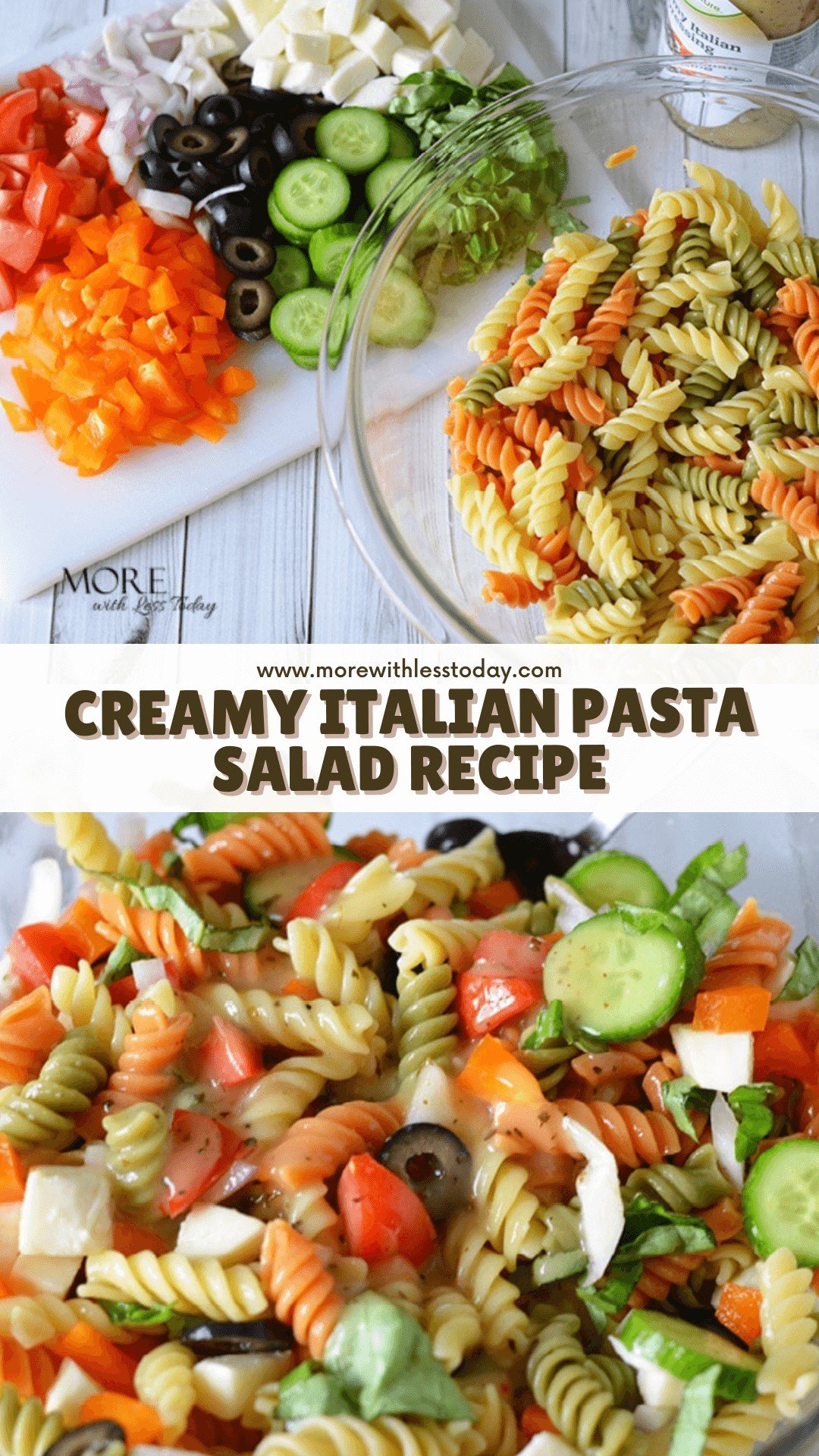 Creamy Italian Pasta Salad - PIN