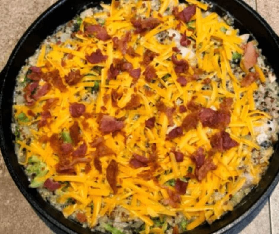 Gluten Free Chicken Broccoli Quinoa Bake