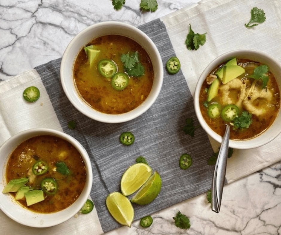 Gluten Free Chicken Soup with Masa Dumplings