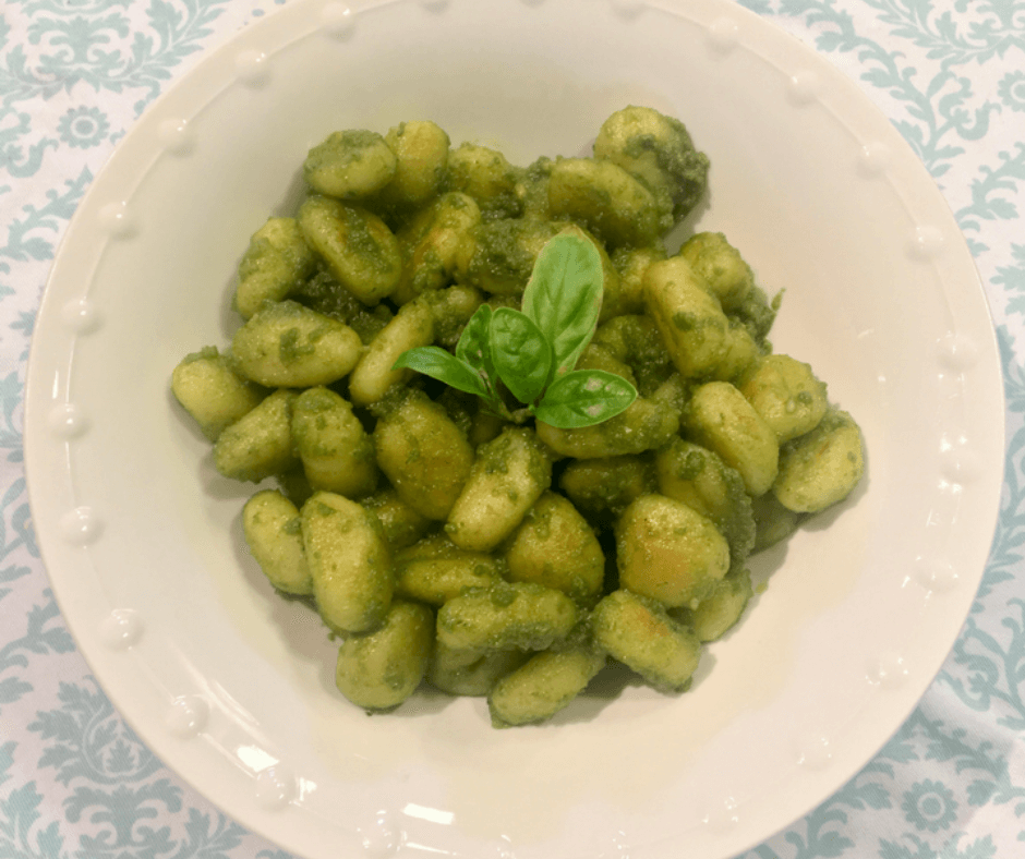 Gnocchi with Fresh Basil Pesto