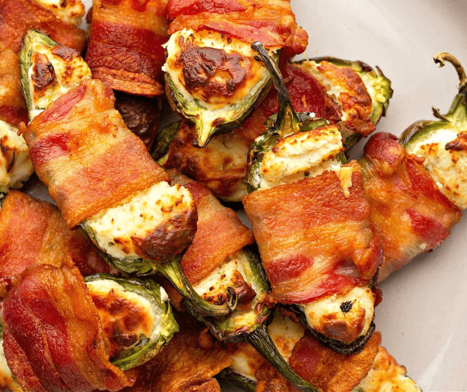 Keto Bacon Wrapped Jalapeno Poppers