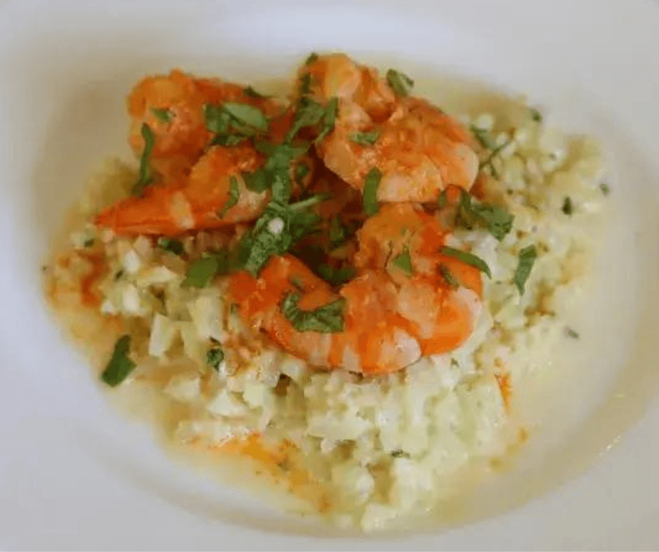 Keto Shrimp Risotto