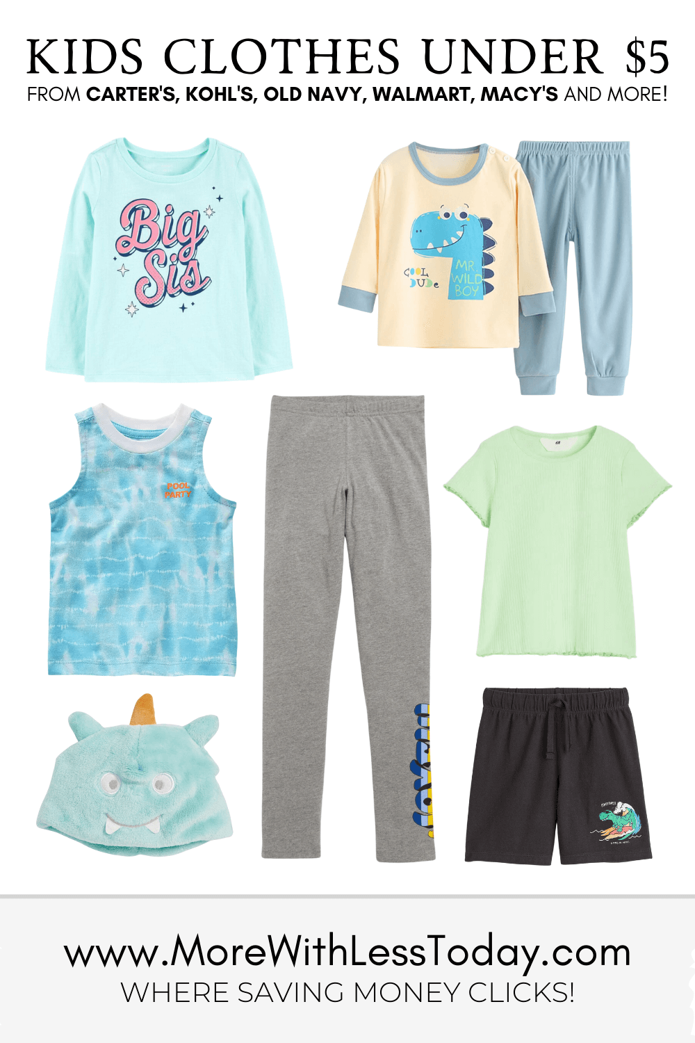 Kids’ Clothes Under $5 - PIN
